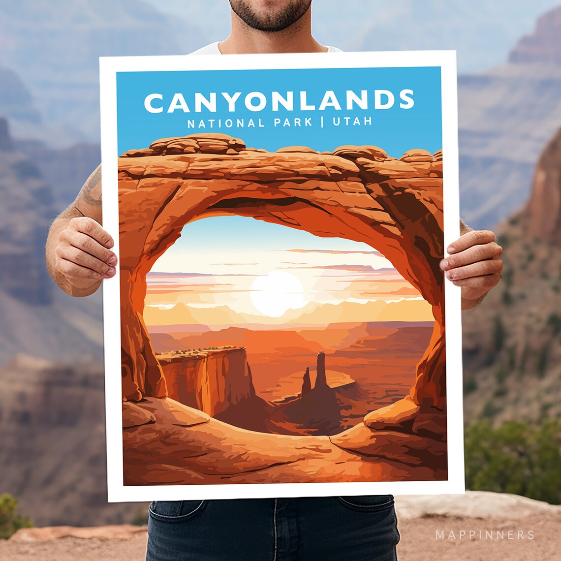 Canyonlands National Park Utah Travel Poster