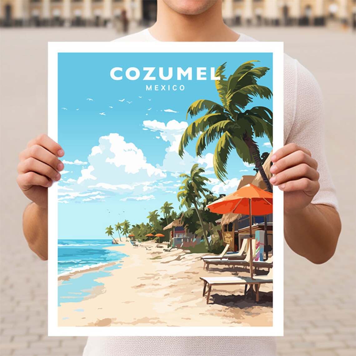 Cozumel Mexico Quintana Roo Travel Poster
