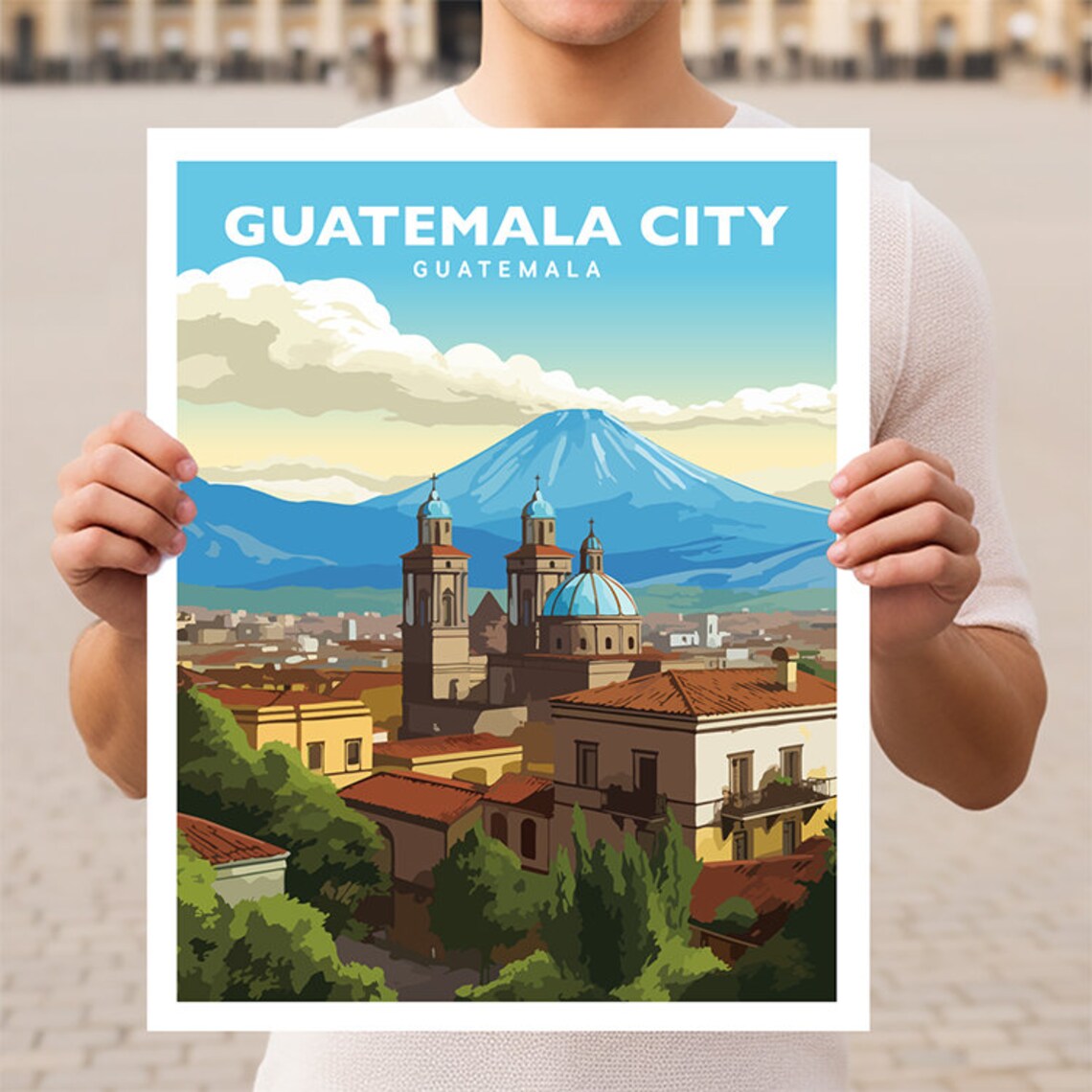 Guatemala City Guatemala Travel Poster