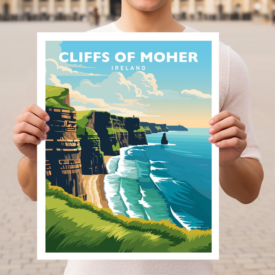 Cliffs Of Moher Ireland Travel Poster
