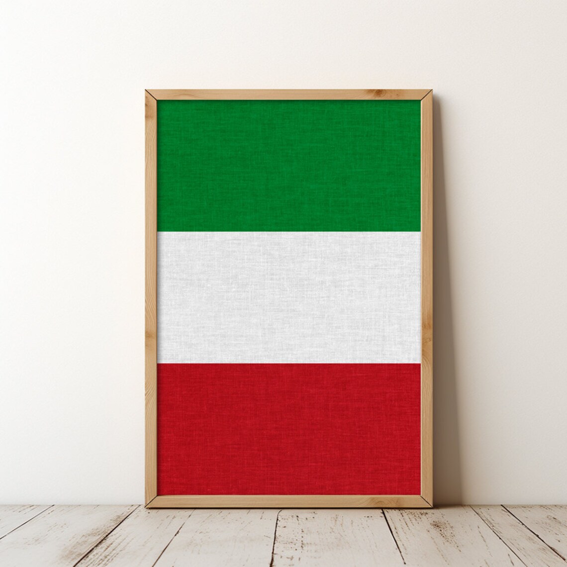 Italy Tricolor Flag Fabric Texture Italian National Pride Print