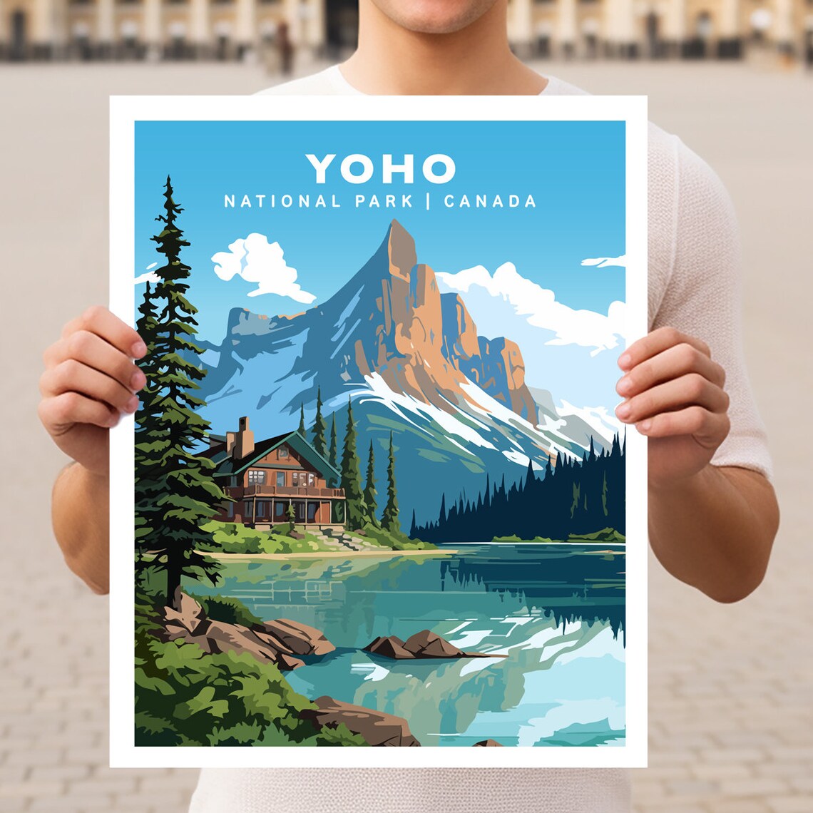 Yoho National Park Canada Travel Poster, Wall Art