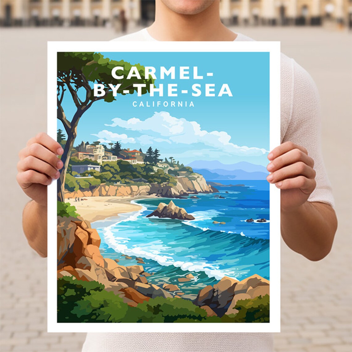 Carmel By The Sea California Travel Poster
