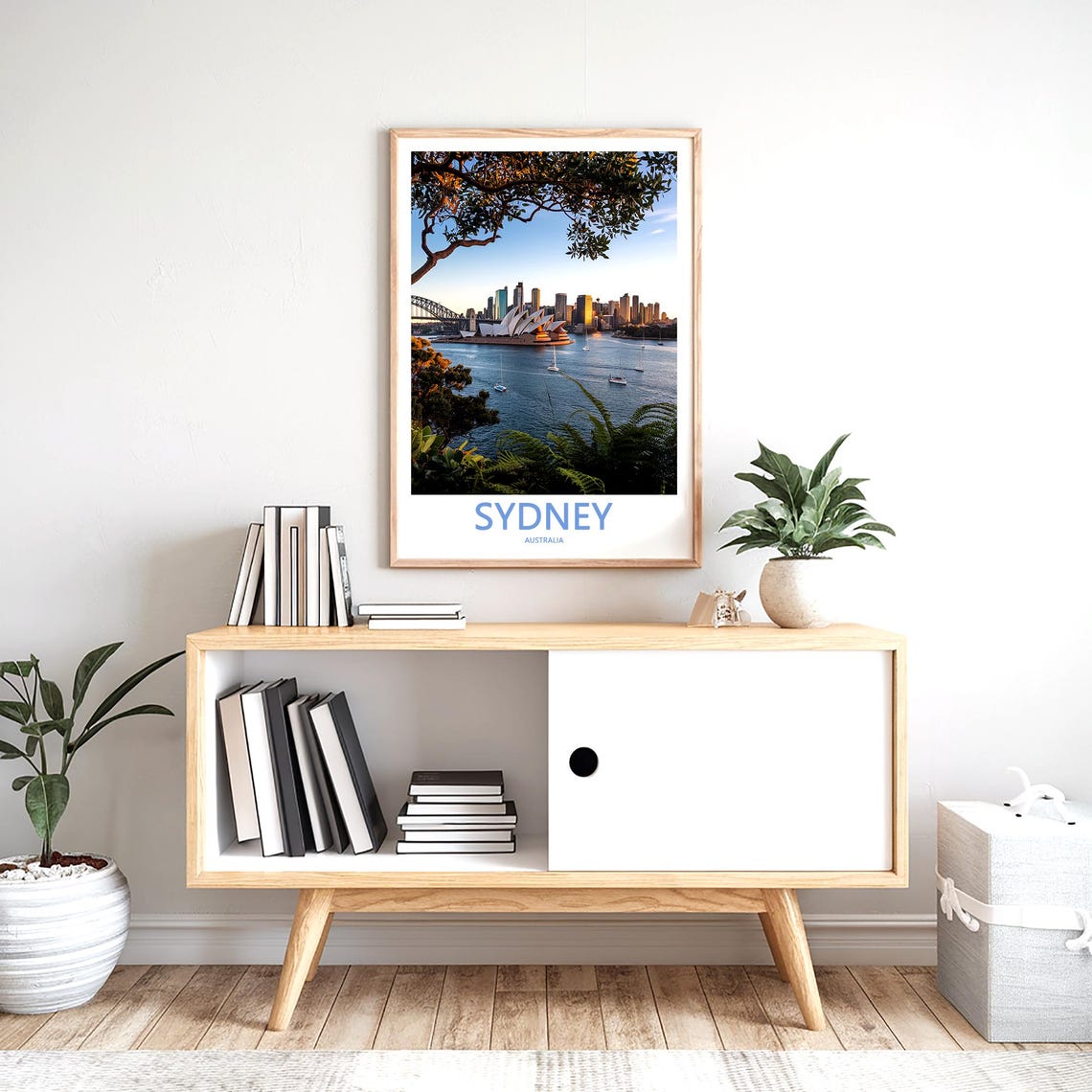 Sydney Opera House and City Skyline Bathed in Golden Hour Light Poster - Image 2