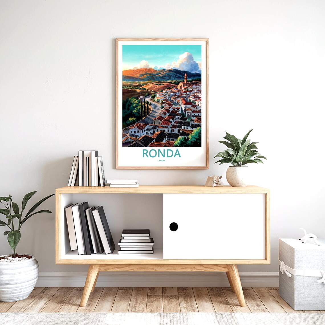 Ronda Winding Road Through the Hill Town Spain Travel Poster - Image 2