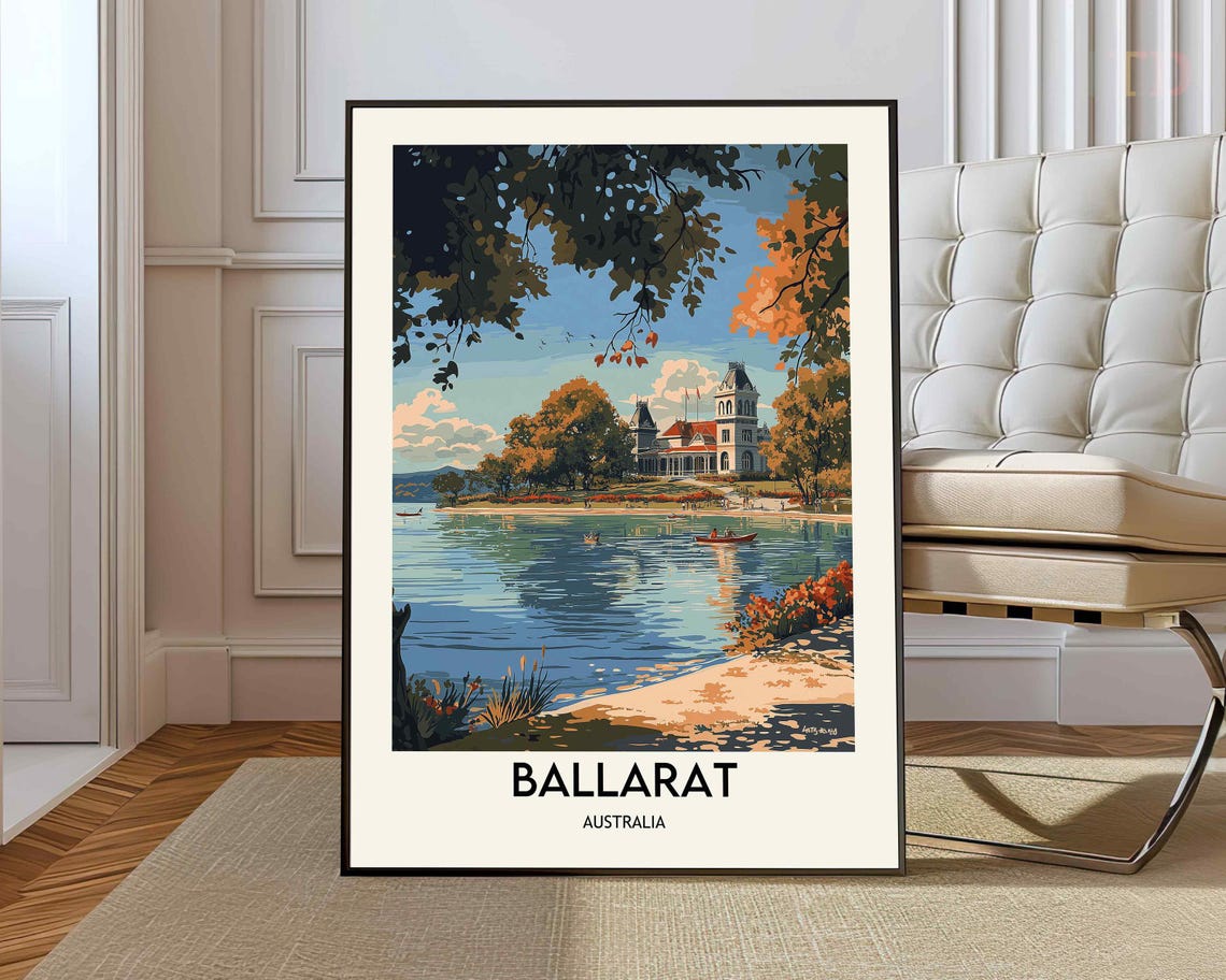 Ballarat Poster Wall Art Print Photo City Australia