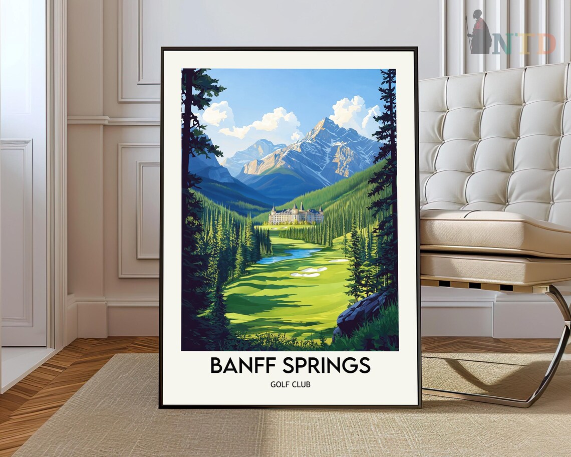 Banff Springs Golf Course Travel Poster Print