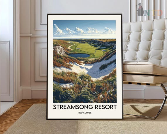 Streamsong Poster Wall Art Print Golf Photo Bowling Green