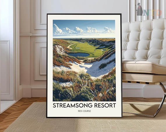 Streamsong Resort Red Course Florida Golf Dunes Scenic Travel Poster