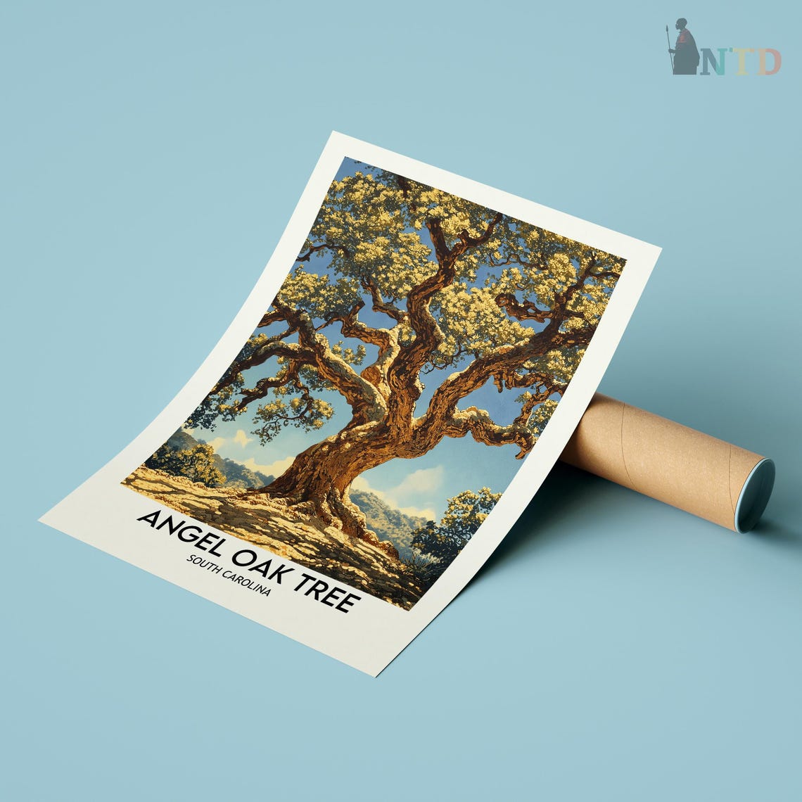 Angel Oak Tree Print Angel Oak Tree Wall Art Angel Oak Tree Poster Angel Oak Tree Photo South Carolina Print Charleston Poster - Image 2