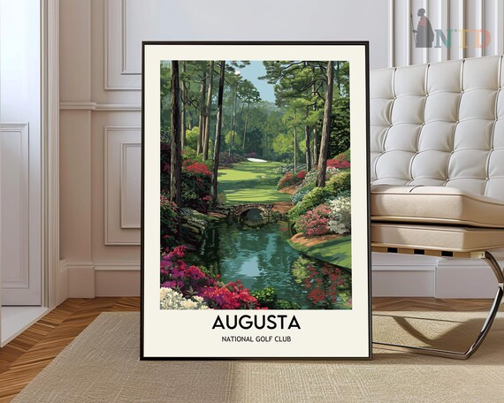 Augusta National Golf Club Amen Corner Masters Golf Course Print