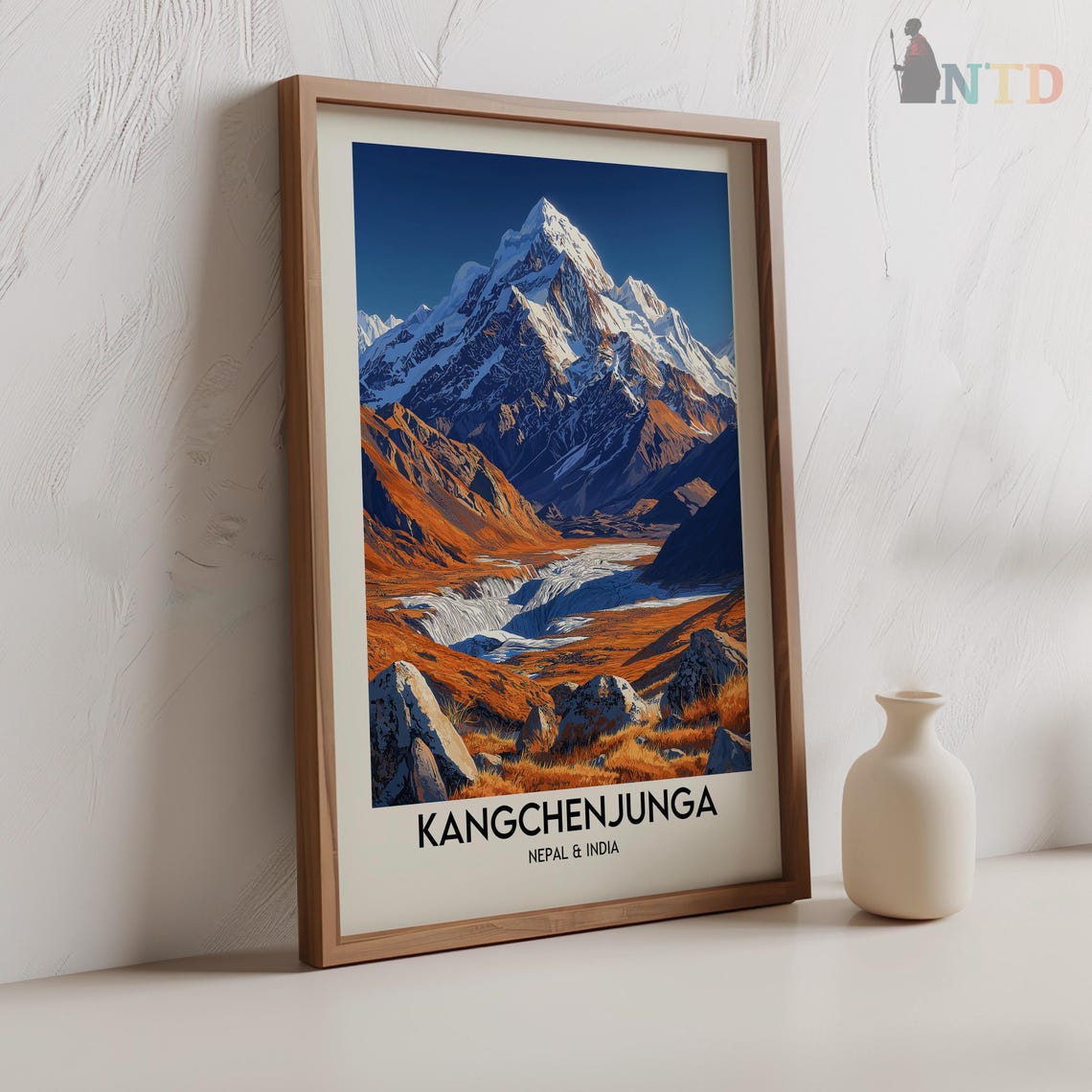 Kangchenjunga Print Kangchenjunga Poster Kangchenjunga Wall Art Kangchenjunga Art Print Kangchenjunga Photo Mountain Climbing Gifts - Image 2