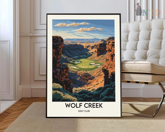 Wolf Creek Golf Club Poster Wall Art Wwolf Print Photo Mesquite Nevada