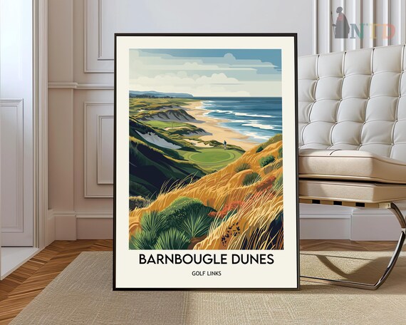 Barnbougle Dunes Green Hills Seaside Golf Links Australia Poster