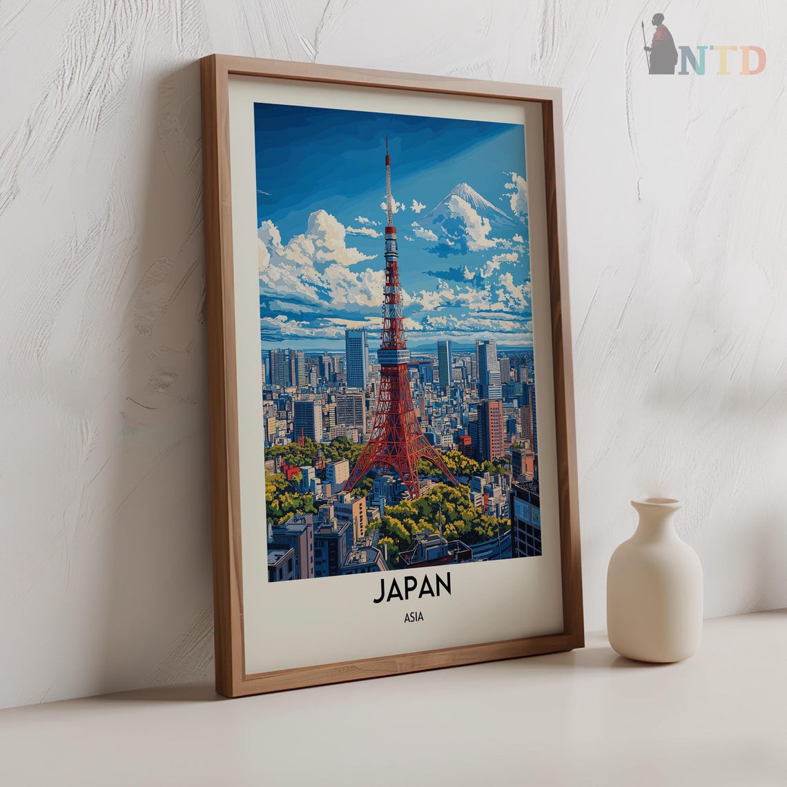 Japan Print Japan Wall Art Japan Poster Japan Photo Japan Poster Print Japan Travel Poster Japan Tokyo Kyoto Osaka Yokohama City - Image 2