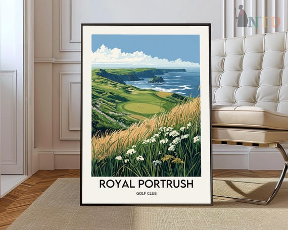 Royal Portrush Golf Club Poster Wall Art Print Photo Northern Ireland