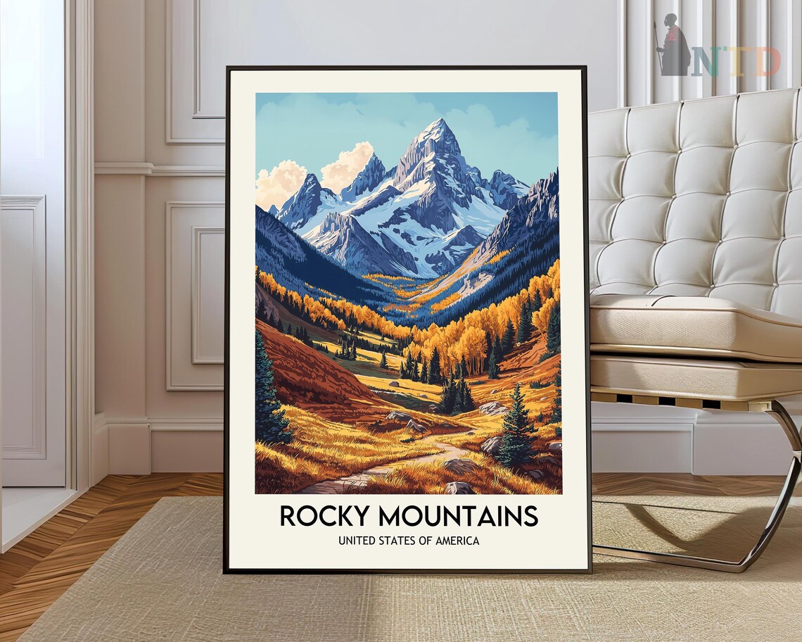 Rocky Mountains Nature Landscape Poster Print