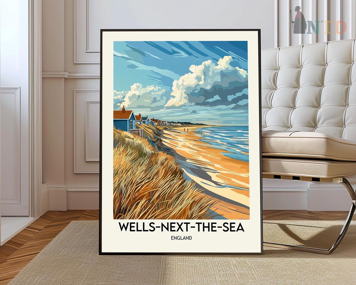 Wells Next The Sea, Norfolk Coastal Travel Poster