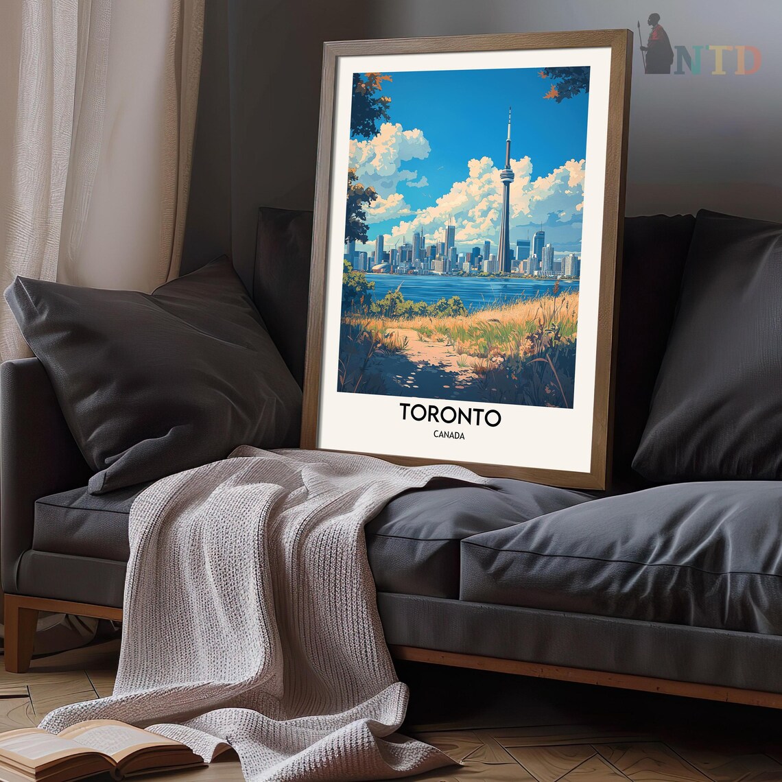 Toronto Travel Poster, Canada City Wall Art Print - Image 3