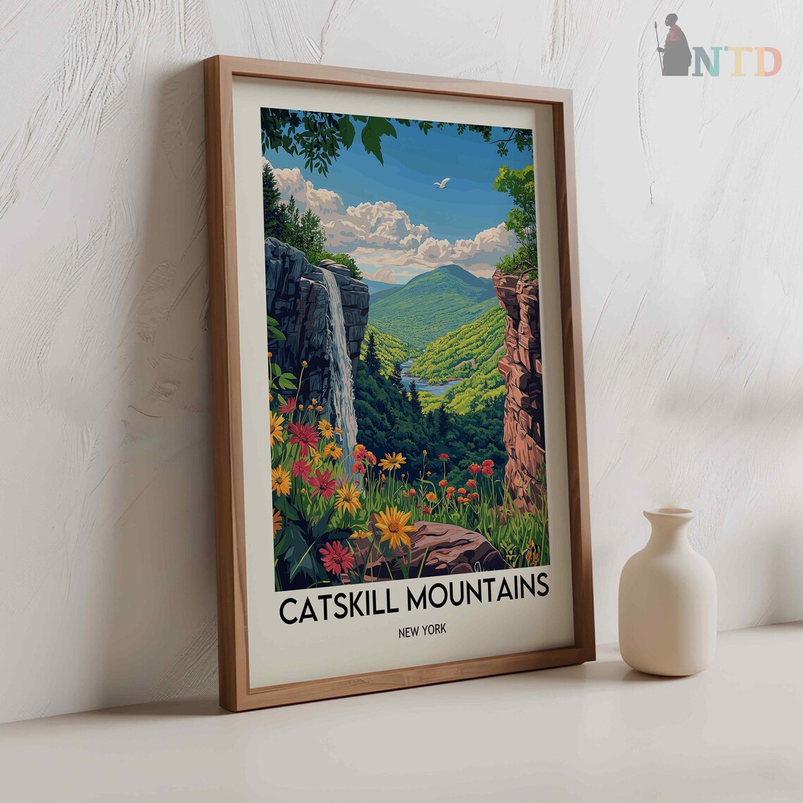 Catskill Mountains Travel Poster, New York View - Image 2