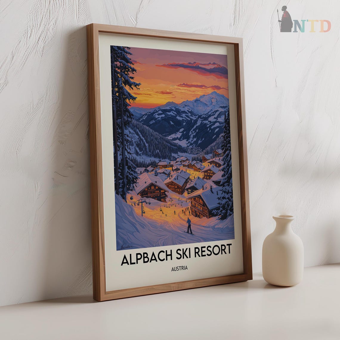 Alpbach Ski Resort Print Alpbach Ski Resort Wall Art Alpbach Ski Resort Poster Alpbach Ski Resort Photo Alpbach Ski Resort Austria - Image 2