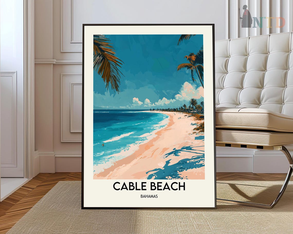 Cable Beach Travel Print Wall Art Broome Australia City Gift Poster