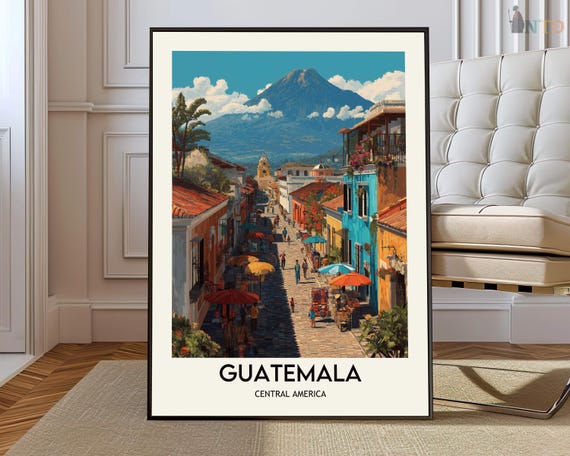 Guatemala Print Poster Wall Art Decor Gift Artwork Photo