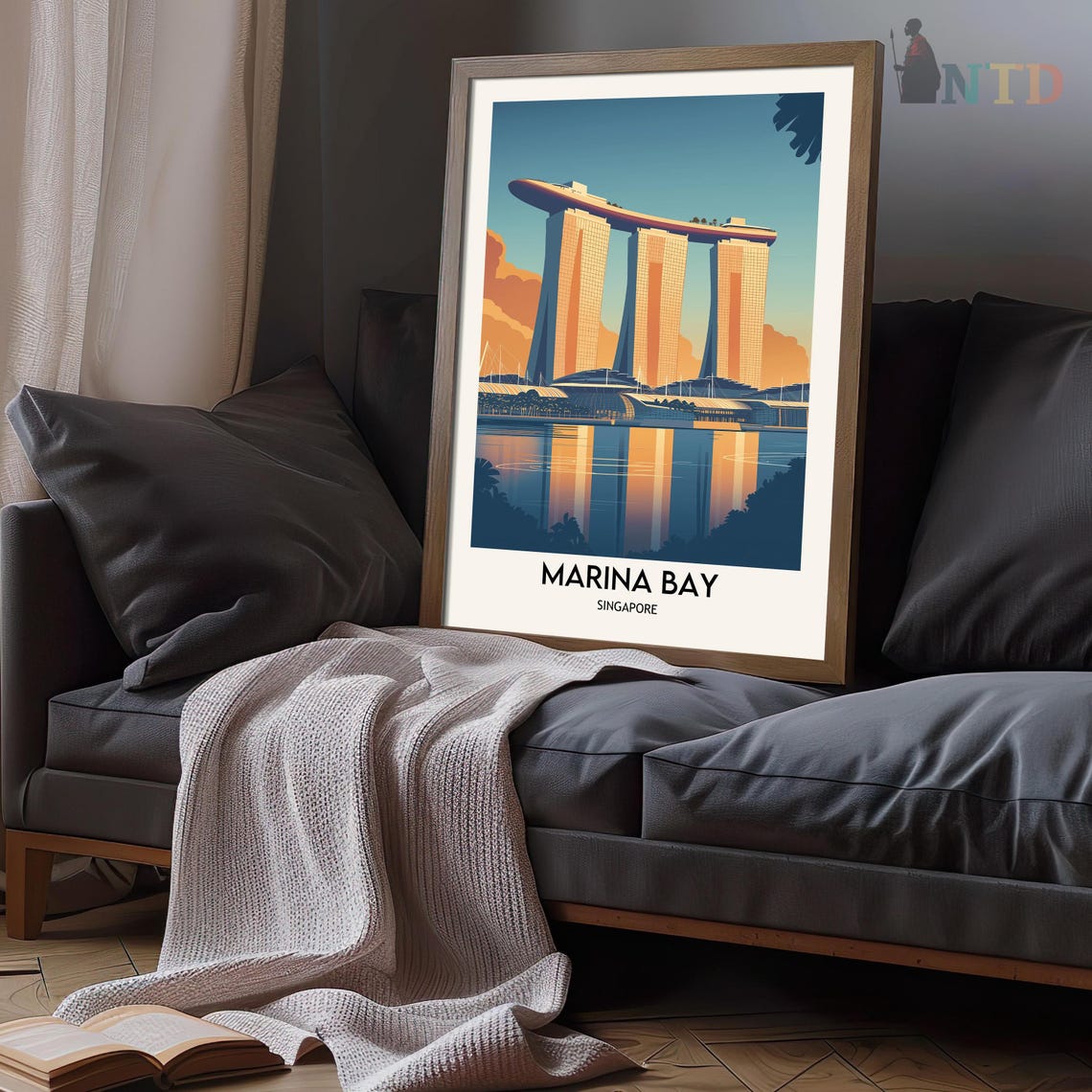 Marina Bay Print Marina Bay Wall Art Marina Bay Poster Marina Bay Photo Marina Bay Poster Print Marina Bay Singapore Poster - Image 3