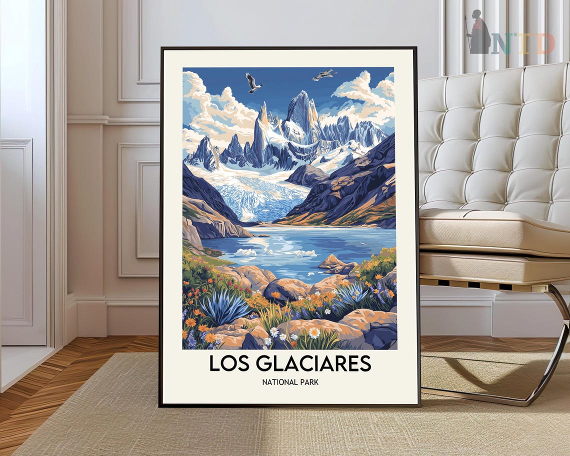 Los Glaciares National Park Patagonia Glacier Lake Argentina Poster