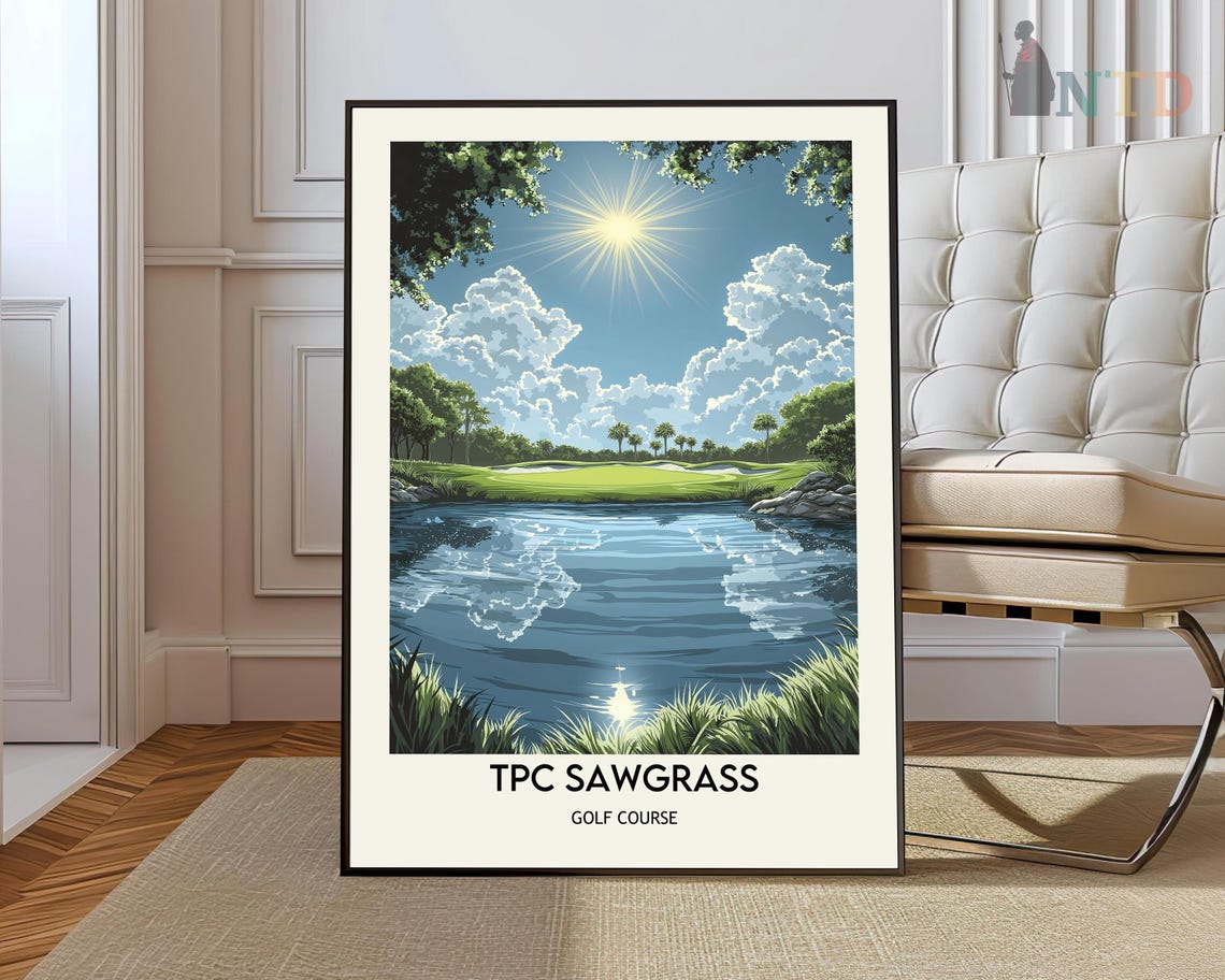 Tpc Sawgrass Print Tpc Sawgrass Wall Art Tpc Sawgrass Poster Tpc Sawgrass Photo Tpc Sawgrass Poster Print Golf Course Print