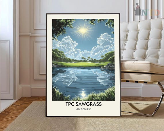 Tpc Sawgrass Print Tpc Sawgrass Wall Art Tpc Sawgrass Poster Tpc Sawgrass Photo Tpc Sawgrass Poster Print Golf Course Print