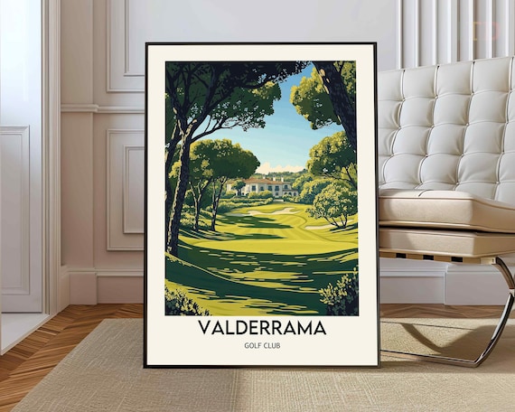 Valderrama Golf Club Bright Course Tree Lined Fairway Sunny Poster