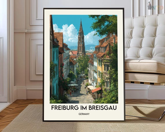 Freiburg Print Poster Wall Art Decor Artwork Photo City Black Forest