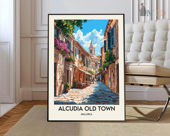 Alcudia Old Town Photo Travel Poster