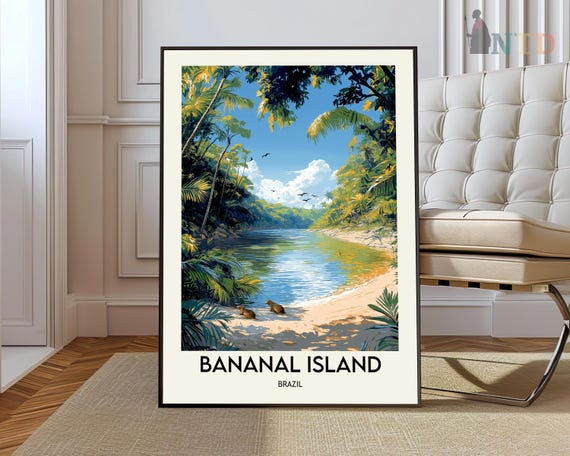 Bananal Island Poster Wall Art Print Photo Gift Brazil