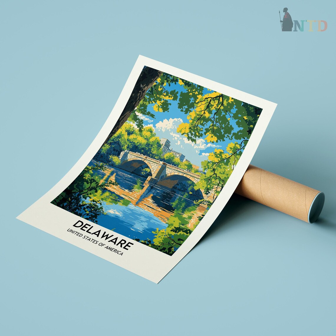 Delaware Travel Poster, Delaware Wall Art Print - Image 2
