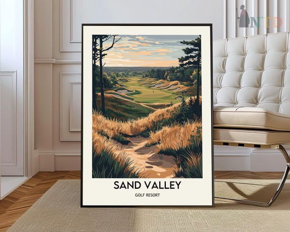 Sand Valley Golf Course Poster Wall Art Print Photo Nekoosa Wisconsin