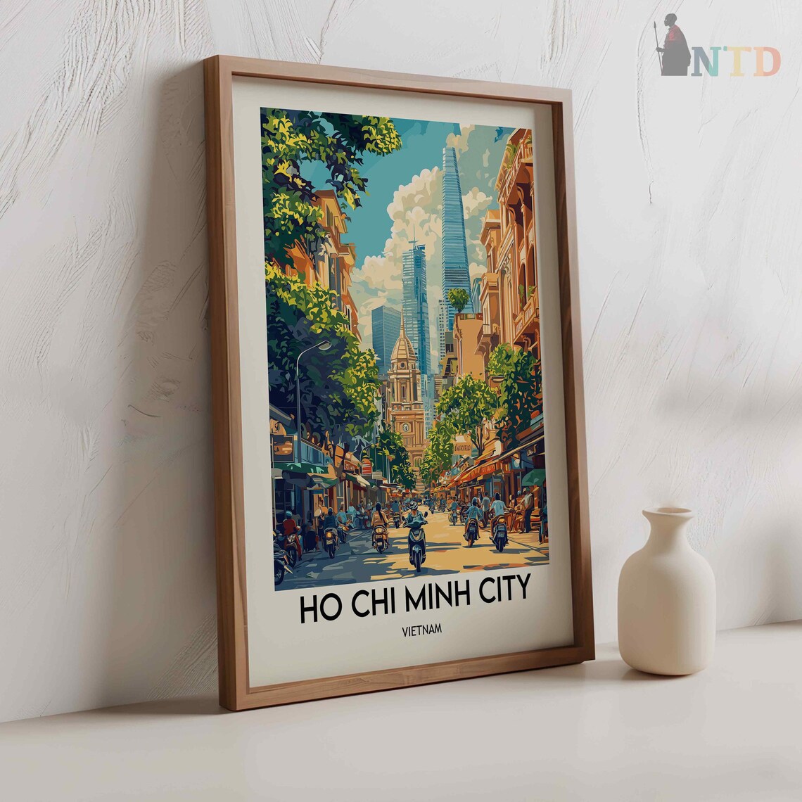 Ho Chi Minh City Travel Poster, Saigon, Vietnam - Image 3