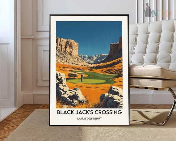Black Jacks Crossing Desert Canyon Golf Resort Lajitas Texas Poster