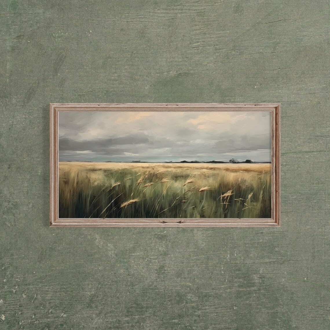 Rustic Wheat Field, Vintage Farmhouse Art Print - Image 3