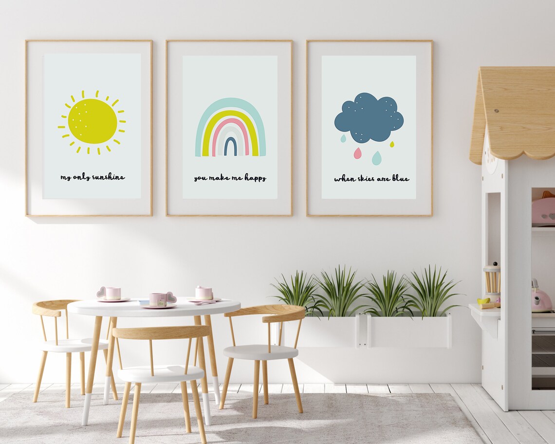 Rainbow Print Nursery Decor, Girls Bedroom Art Print - Image 2