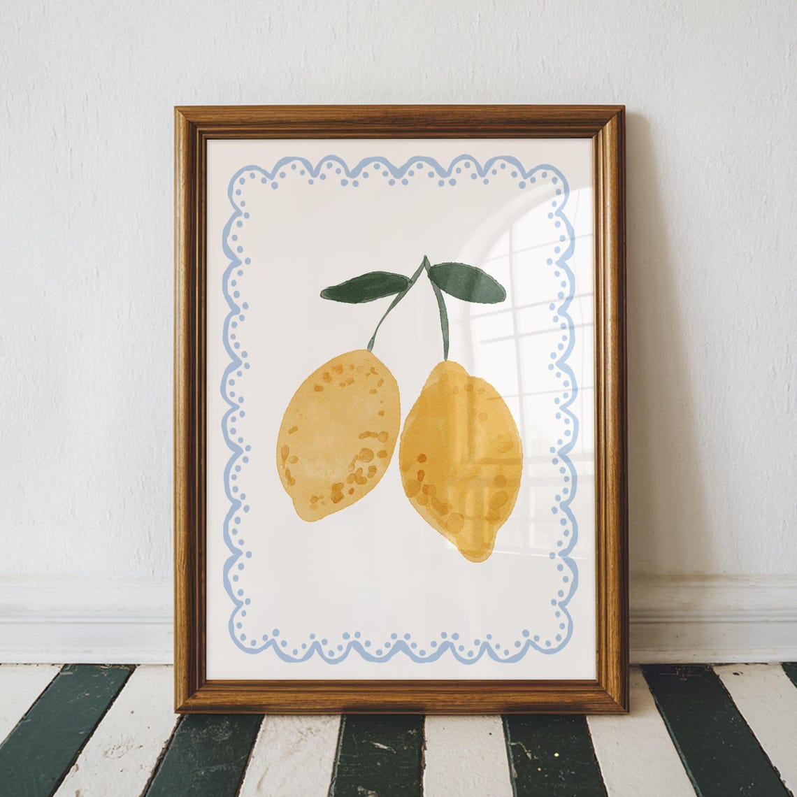 Lemon Wall Art Kitchen Wall Decor Citrus Wall Art Yellow Kitchen Poster Cottagecore Kitchen Cute Trendy Wall Art Vintage Lemon Print