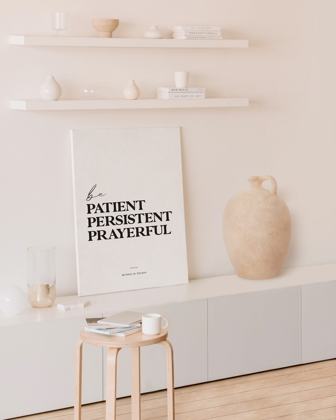 Be Patient Persistent Prayerful Russell M Nelson Quote Poster - Image 2