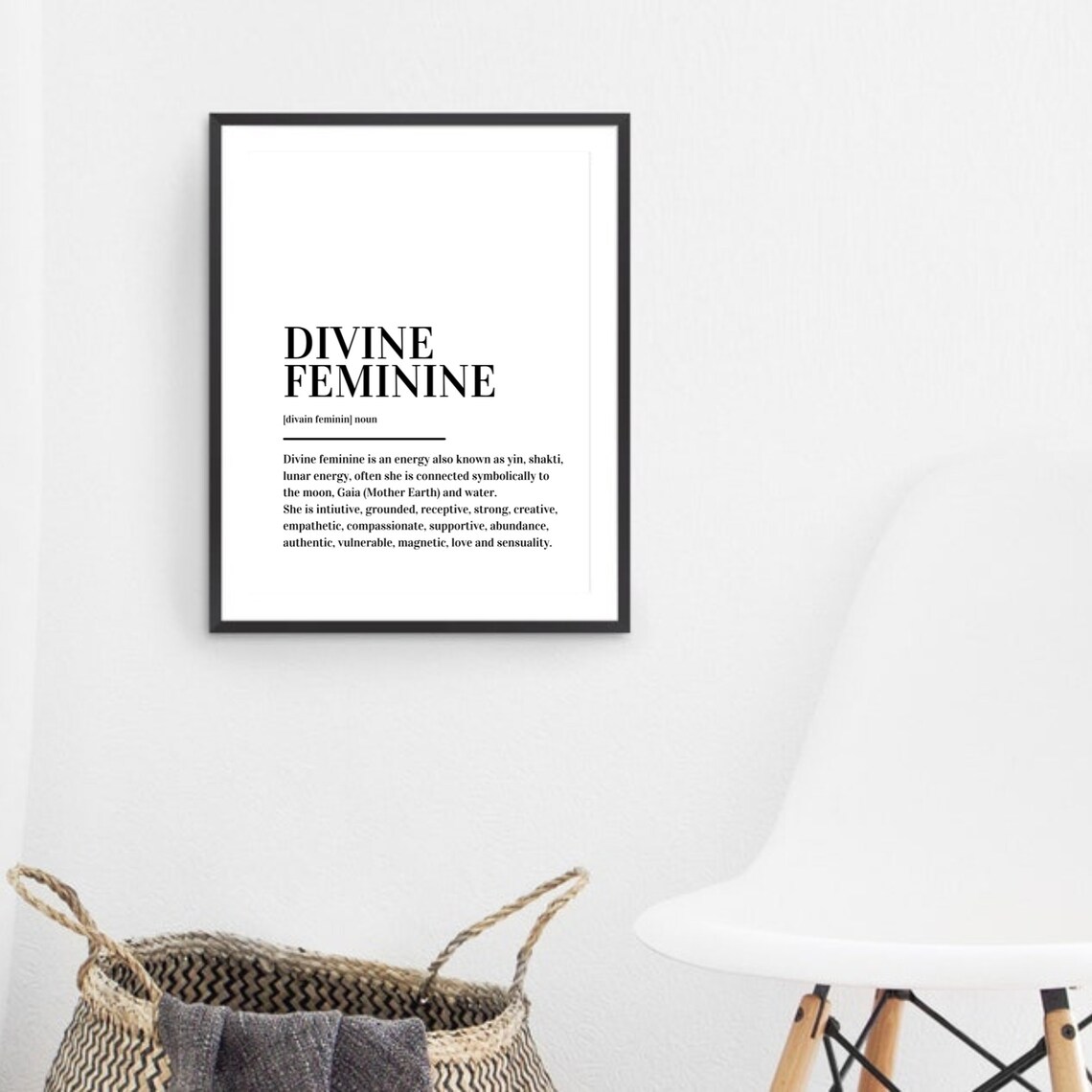 Divine Feminine Definition Art Print, Abstract Modern - Image 5