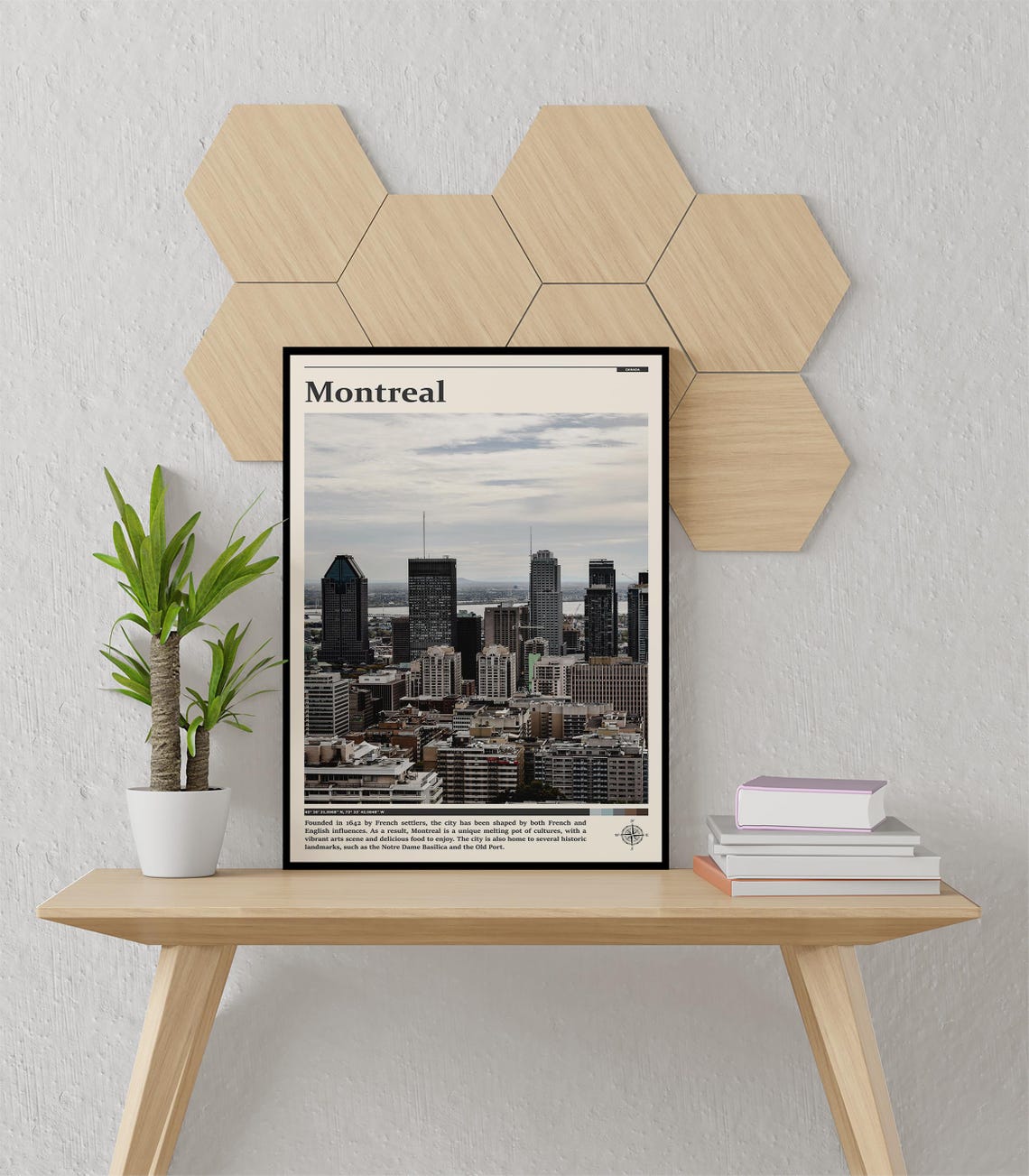Montreal Quebec Canada City Skyline Architecture Photography Poster - Image 3