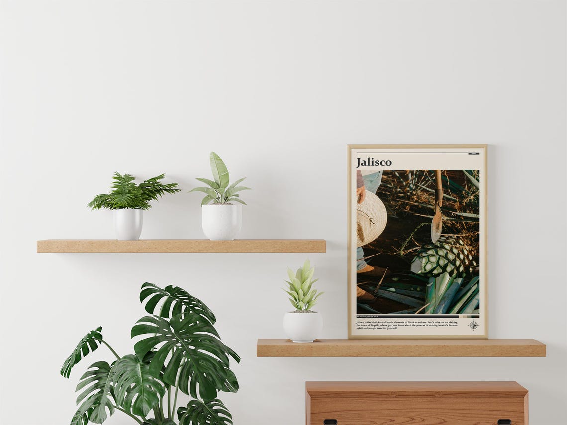 Jalisco Mexico Tequila Agave Harvest Field Work Travel Poster - Image 3