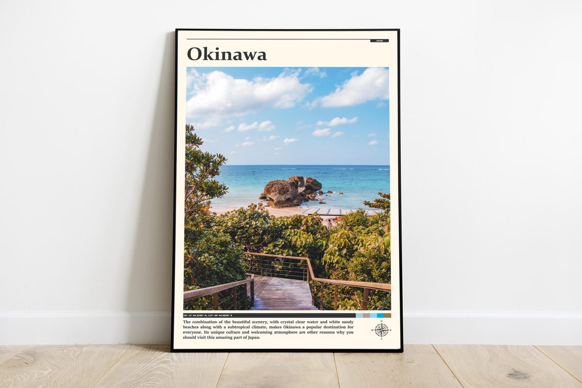 Travel Photography Okinawa Island Print Okinawa Wall Art Okinawa Poster Okinawa Photo Okinawa Poster Print Japan Wall Decor