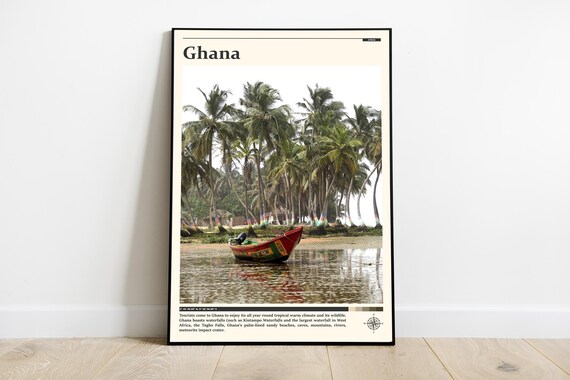 Ghana Print Ghana Wall Art Ghana Poster Ghana Photo Ghana Poster Print West Africa Wall Decor