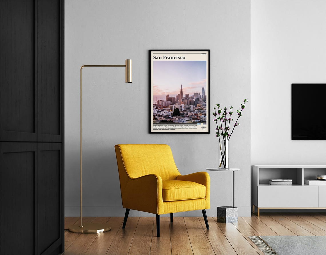 San Francisco Skyline Transamerica Pyramid Dusk Photography Poster - Image 2
