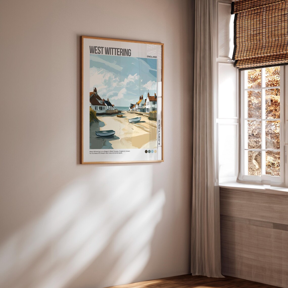 West Wittering Beach Sussex Coastal Village England Travel Poster - Image 2